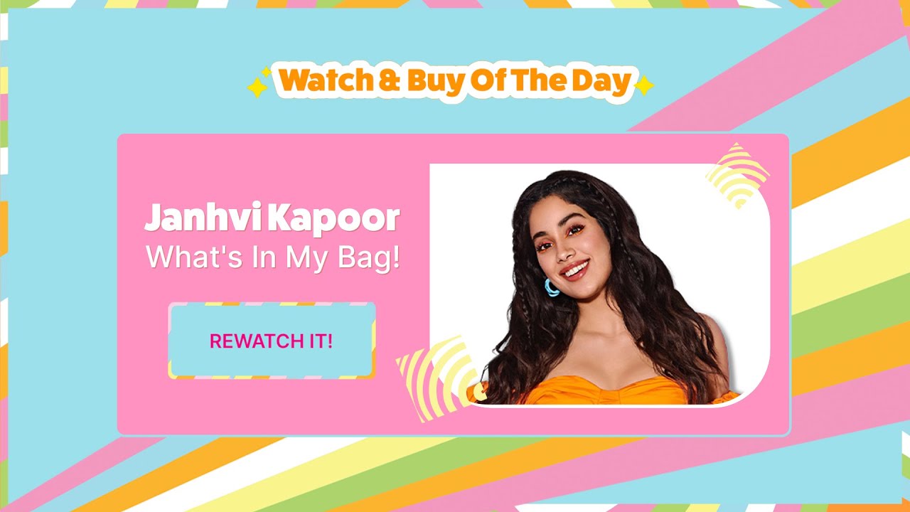 Whats In My Bag with Janhvi Kapoor  Watch  Buy of The Day   NykaaSummerSuperSaverDays