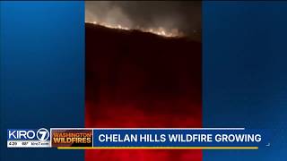 The Chelan Hills Fire explodes to over 10,000 acres
