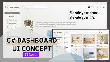Desktop Application for Furniture Store with Custom Tab Controls - Winform C# Guna UI Framework