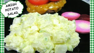 How To Make Amish Deli Style POTATO SALAD Recipe with Cooked Dressing