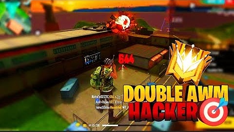 Double AWM Hacker In My Match ||Flying Hacker Using Double AWM 😤||Headshot hacker in training ground