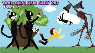 Cartoon Cat Baby Was Taken Away By Siren Head - Part 2 | Drawing Cartoon 2 Animation