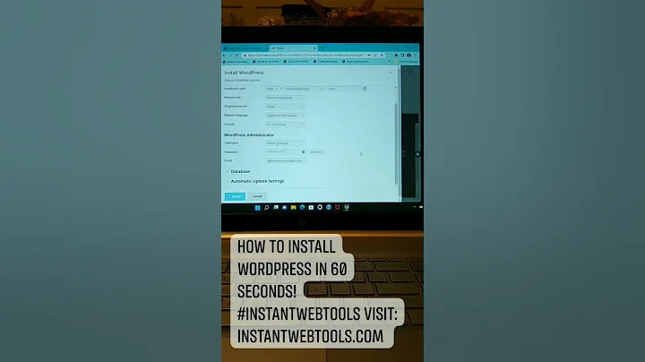 How to install WordPress in 60 seconds! https://in...