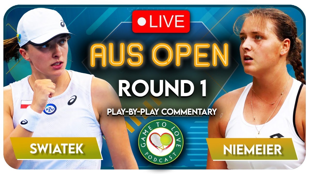 SWIATEK vs NIEMEIER Australian Open 2023 LIVE Tennis Play-By-Play Stream