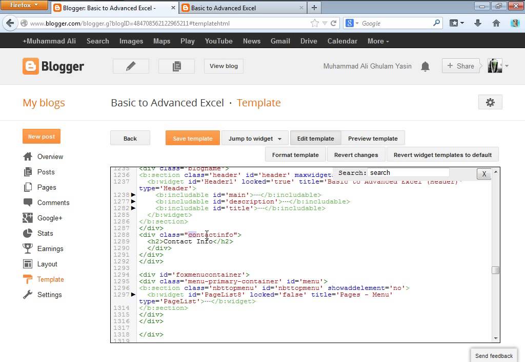 How to make a blog in blogspot : step by step blog Customization! Part