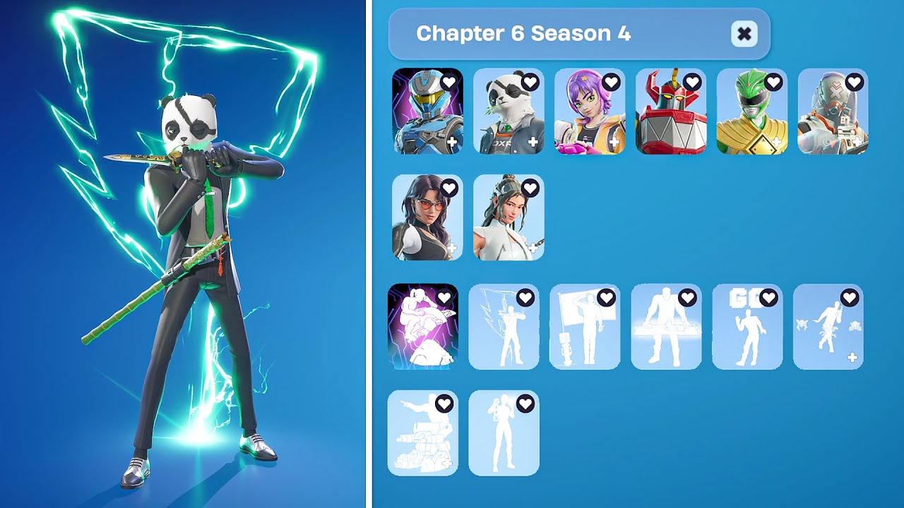 ALL Fortnite Shock 'n Awesome Battle Pass Skins & Emotes - Chapter 6 Season 4
