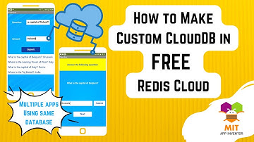 How to get free cloudDB for MIT App Inventor projects | CloudDB | MIT App Inventor | FREE Redis