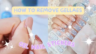 How To Remove Semi-cured Gel Nail Stickers | Gellae Tutorial screenshot 2