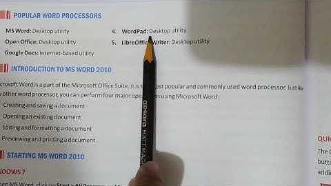 9th computer ch-4 Introduction to word processor unit-3