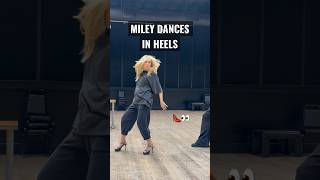 Miley Cyrus Rehearses in Heels for “BASS PERSUADES” Dance Choreography 👠 #shorts #mileycyrus #miley