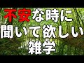 不安で眠れない時に聞いて欲しい雑学【自然の中でゆっくり雑学】