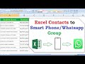 Import contacts from excel to android smartphone