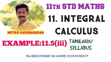 11th Std Maths Example 11.5(iii) Integrate the following with respect to x,  cosec(ax+b) cot(ax+b)