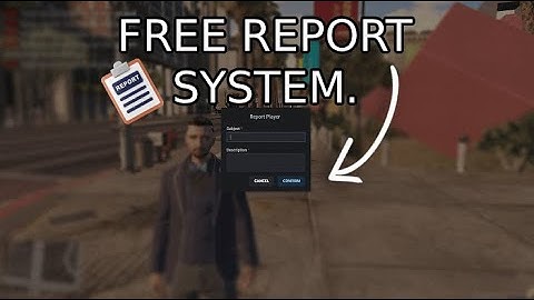 Fivem advanced report system | FREE | M5 Developments |
