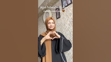 Hijab color with same colour inner cap #hijab #hijabtutorial #hijabinspo #youtubeshorts