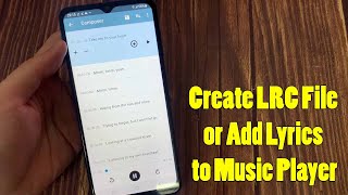 How to create lrc file or add lyrics to Music Player | How to create lrc file in Android screenshot 2