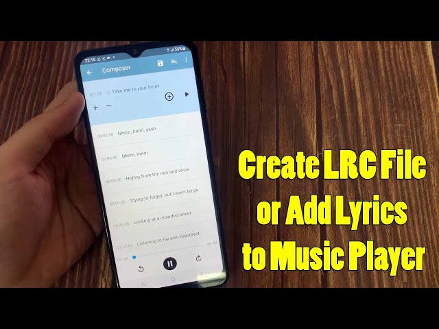 How to create lrc file or add lyrics to Music Player | How to create lrc file in Android class=