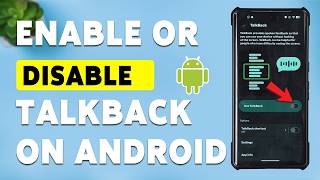 How To Enable Or Disable TalkBack On Android (2026) | Turn On/Off Screen Reader