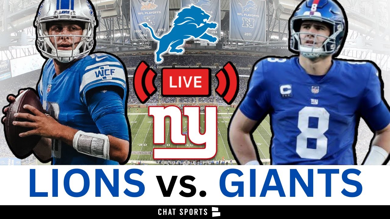 Lions vs. Giants Live Streaming Scoreboard, Play-By-Play, Game