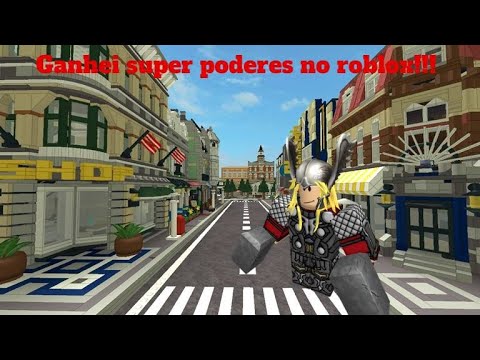 ganhei super poderes com meus amigos no roblox youtube