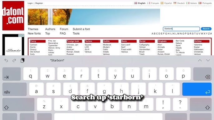 Starborn Font  Dafont Online