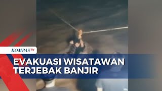 Dramatis, Evakuasi 30 Wisatawan Terjebak Banjir di Polewali Mandar