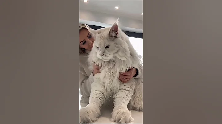 Watch the video about Giant MaineCoon Cat.!! 🐈 #youtube #youtubeshorts #youtuber #universe