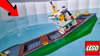 LEGO CARGO SHIP TAKES 13 MINUTES TO SINK!!!
