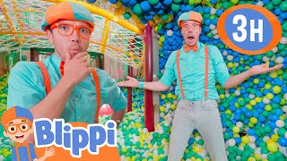 Explore and Escape Rainbow Ball Pits | Blippi and Meekah Best Friend Adventures | Educational Video