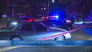 7 people injured in overnight shooting on Killam Ave. in Norfolk