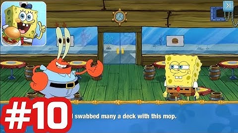 SpongeBob - Krusty Cook Off - Gameplay Walkthrough - Part 10 Krusty Krab (Level 16 - 19) iOS/Android