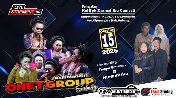 🔴LIVE (SIANG) JAIPONGAN ONET GROUP | PERHAJATAN BPK. CARMAT / IBU.CUMYATI  RABU,15 OKTOBER 2025