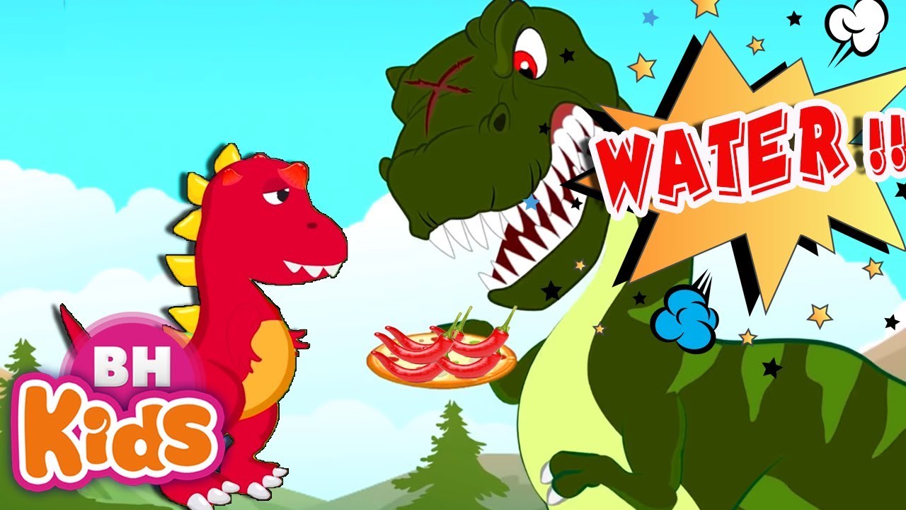 Dinosaurs eat chili Peppers PIZZA - Cartoons for Kids - Hoạt hình ...