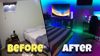 I turned my messy room into my DREAM Gaming setup Everyone was SHOCKED
