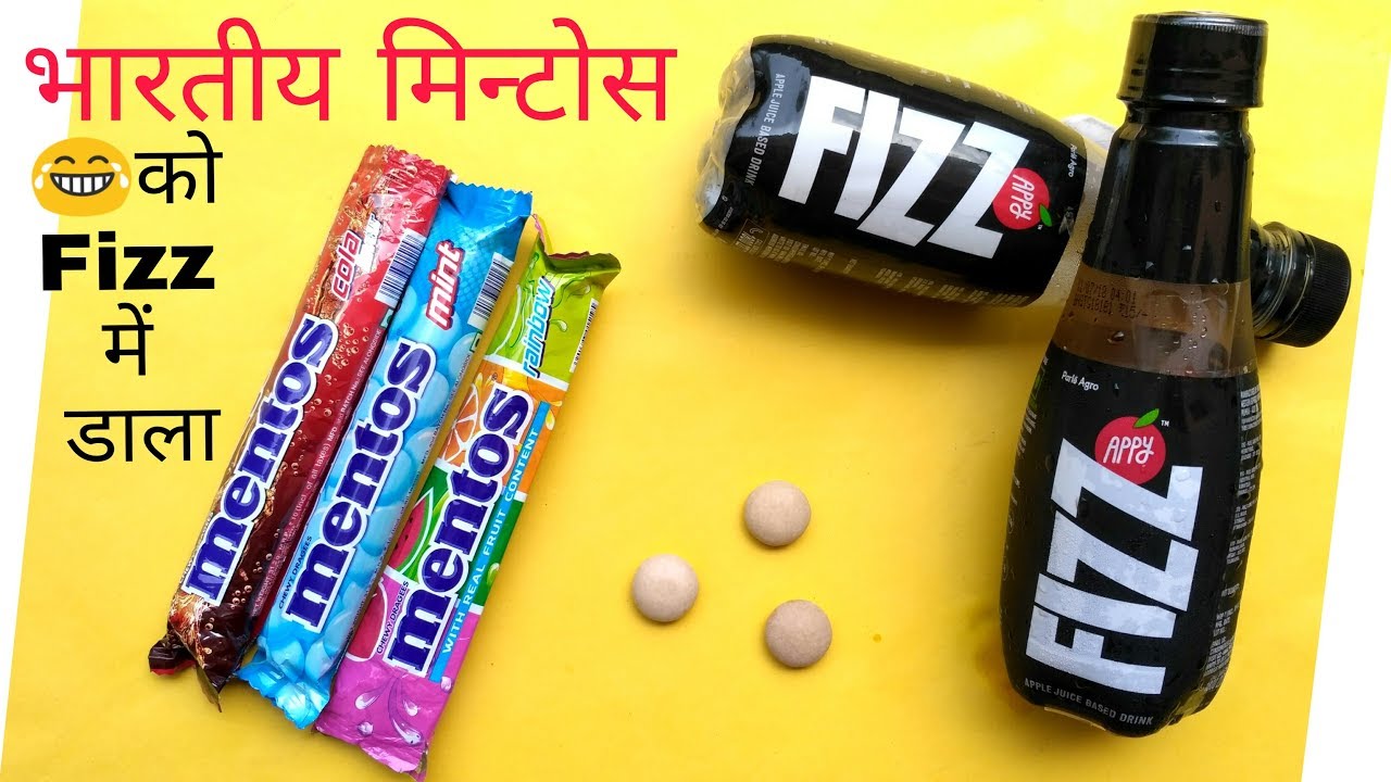 Realty Of Mentos in Appy Fizz (Any Carbonated) Drink - YouTube