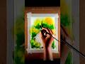 I just made this stunning watercolor landscape painting! #drawing #watercolorpainting