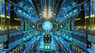 VJ LOOP MECHANICAL SCI FI LIGHT TUNNEL 4K