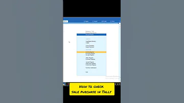 How To Check Sale Purchase In Tally Tally Tallyprime Tallyerp9 Tallycourse Tallyproducer 