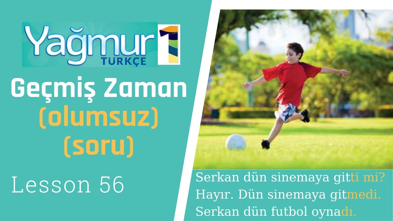 Learn Turkish Lesson 56, Past Tense, 