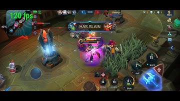 Poco X3 nfc, 50fps to 120fps, using, built in screen recorder on mobile legends ULtra settings