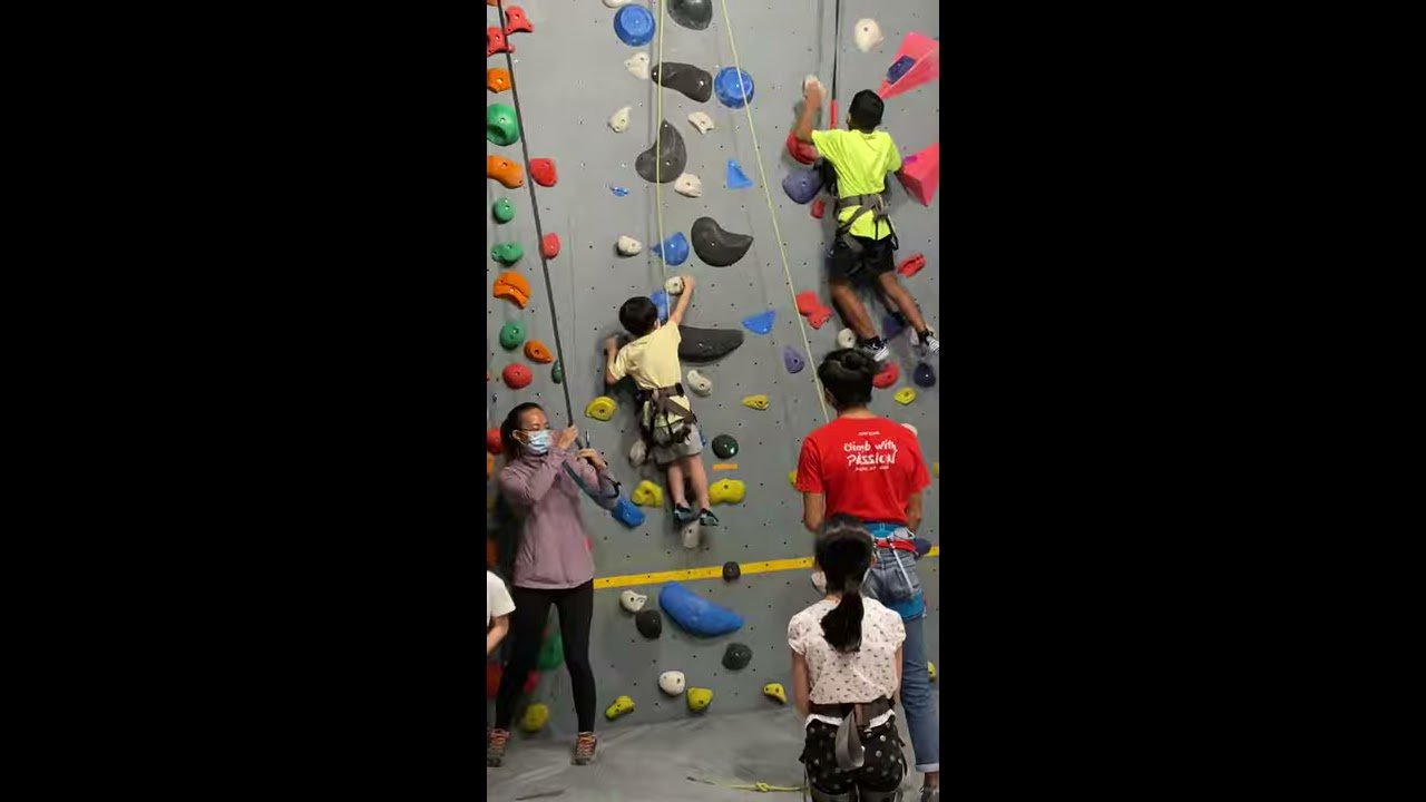 Lincoln Keaton Climbing Trial Lesson On Ma Birthday 