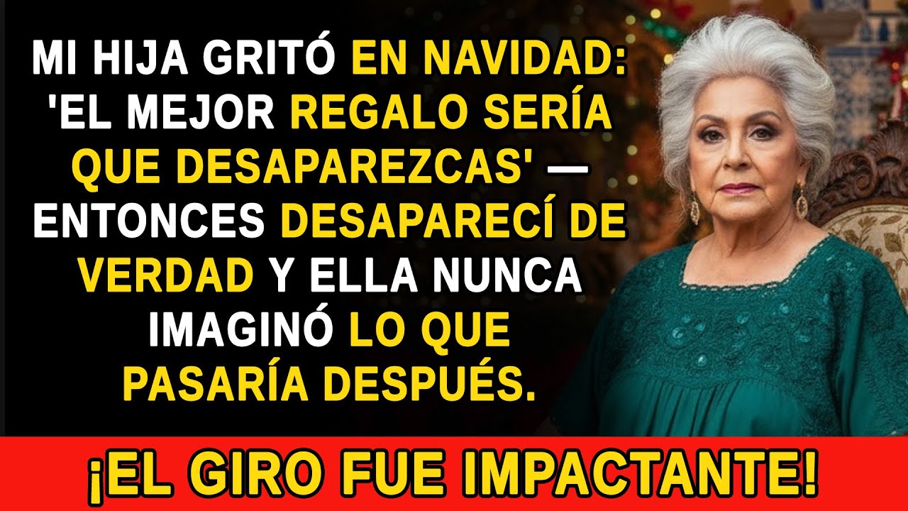 En la NAVIDAD de mi hija gritó: 'El mejor REGALO sería que desaparecieras' — entonces DESAPARECÍ