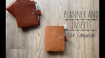 Comparison between Gillio personal size, personal wide and medium XL with Franklin Covey Compact