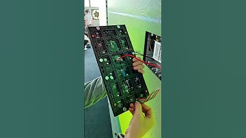 Technicians are adjusting their position.  #ledvideowall #leddisplay