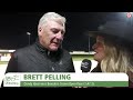 Wendy Ross interviews trainer Brett Pelling after Dandy Ideal's win in the Breeders Crown Open Pace. #harnessracing