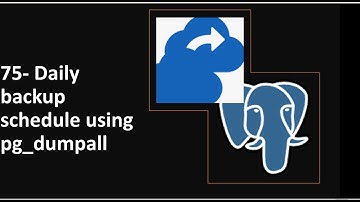 76- Daily backup schedule using pg_dumpall