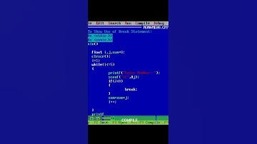 write a program to illustrate use of break||wap to show use of break continue and goto||turbo c||c++