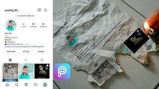 Picsart Instagram Profile Screenshot Editing - Tutorial - Asraf Editz