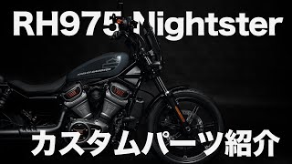 【Nightster】RH975ナイトスターのカスタムパーツ紹介【ハーレー最新モデル】