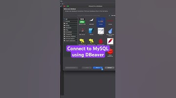 Connect to MySQL Database using DBeaver
